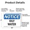 Signmission Oily Water, 10 in W x Rectangle, Aluminum OS-2PACK-NS-A-710-L-16973 - alternate 3